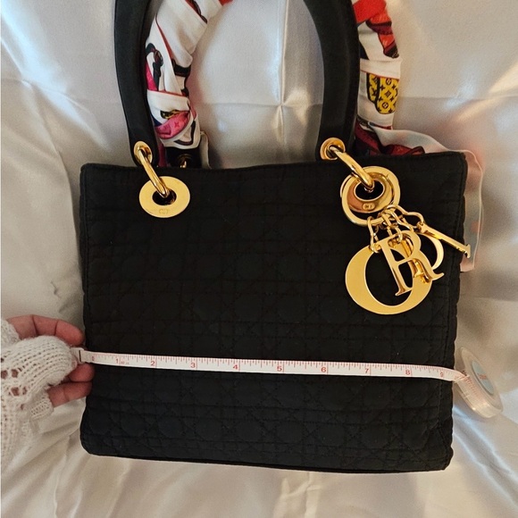 Christian Dior Authentic preloved CD Nylon Cannage Medium Lady Dior Bag - Picture 12 of 16